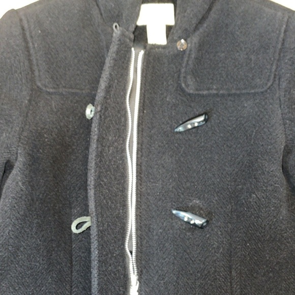 L.L. Bean Wool Blend Pea Coat.  Size XS.  Toggle Buttons - Picture 6 of 10